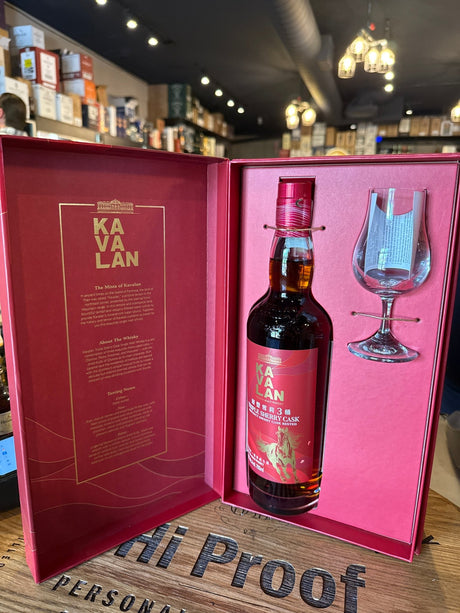Kavalan Triple Sherry Cask With Glass Gift Pack 750ml - Hi Proof - Kavalan