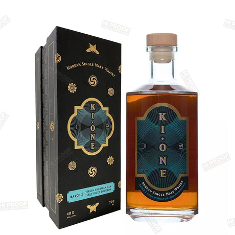 Ki One Batch 2 Virgin American Oak First filled Bourbon Korean Single Malt Whisky ABV 40% 700ml - Hi Proof - Three Societies