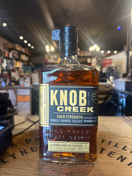Knob Creek Bourbon Cask Strength Eli Manning’s BOLD PICK 2026 BATCH 116.8 Proof 750mL - Hi Proof - Hi Proof