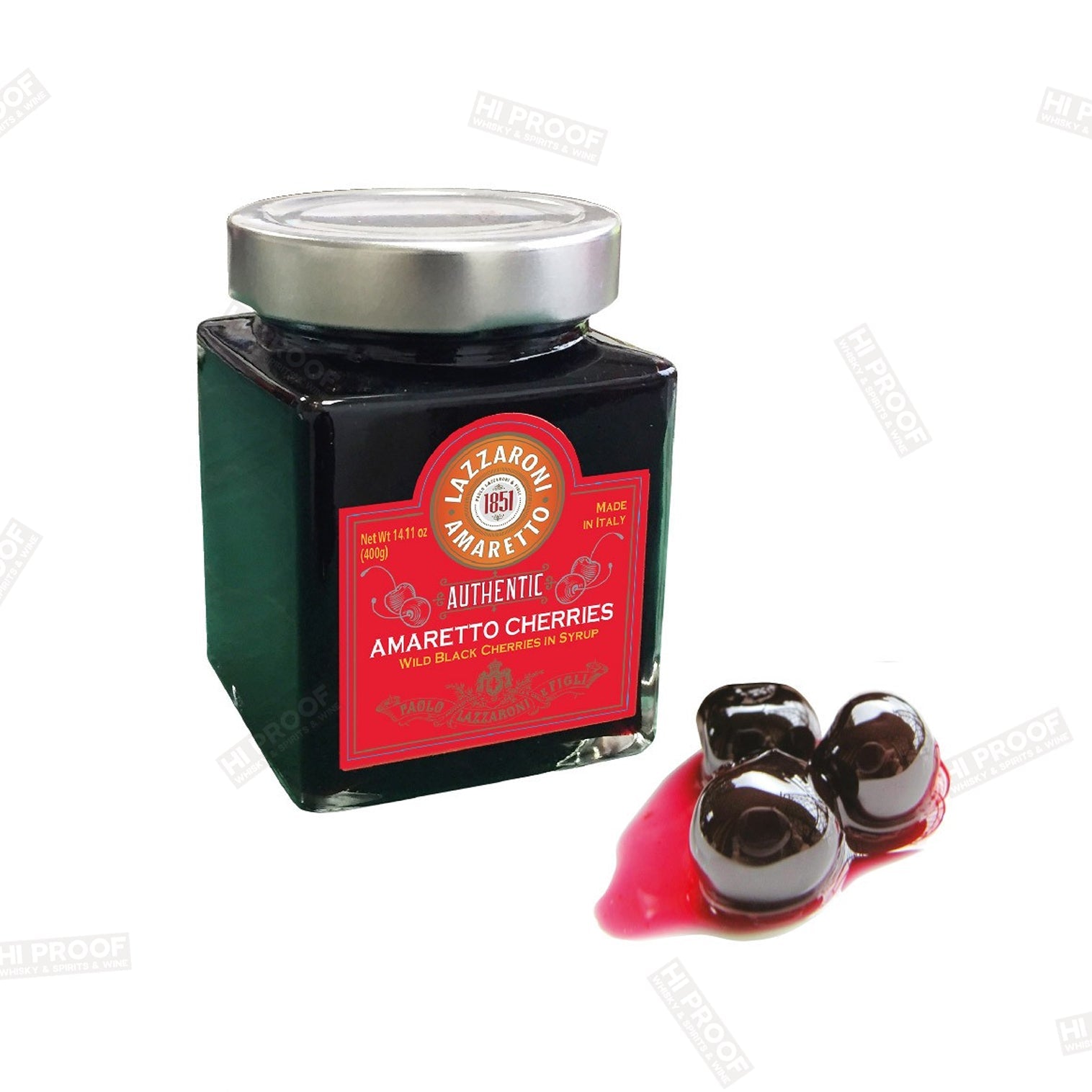 Lazzaroni Amaretto Amarena Cherries - Premium Italian – Hi Proof