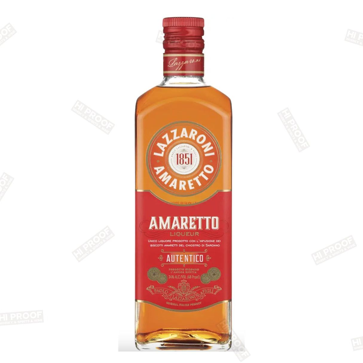 Lazzaroni Amaretto Liqueur 48 Proof - Hi Proof - Lazzaroni