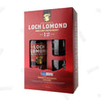 Loch Lomond 12 Years Single Malt Scotch Whisky Gift Set with 2 Glasses / 750mL - Hi Proof - Loch Lomond