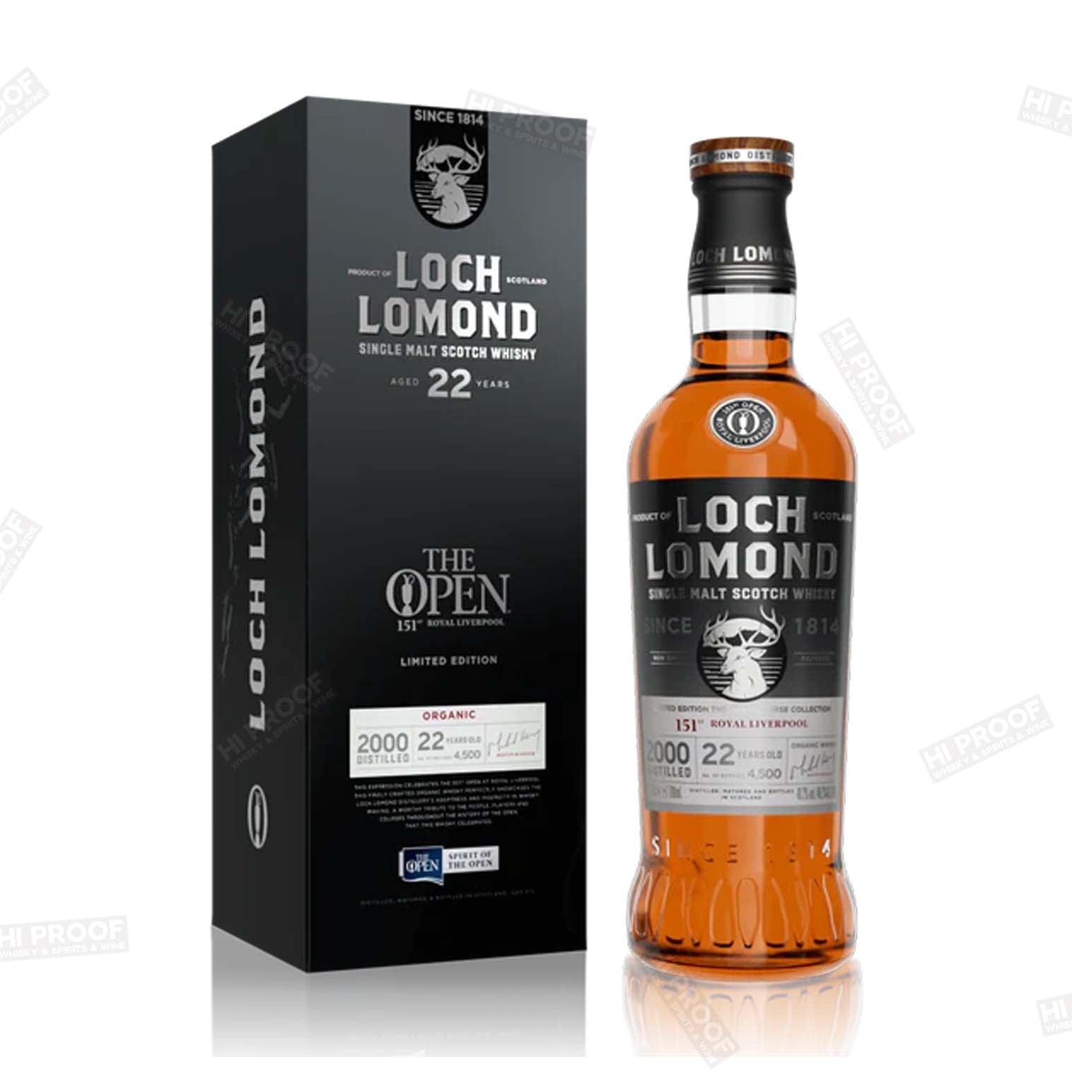 Loch Lomond Royal Liverpool 22yr Whisky - Open Course – Hi Proof