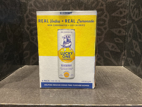 Lucky One Vodka BlueBerry 12oz - 4 Pk - Hi Proof - Hi Proof