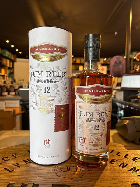 Macnair's Lum Reek 12 Year Peated Blended Malt 46% Alc 700ml - Hi Proof - MacNair's