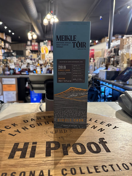 Meikle Toir Single Cask 11576 2018 Vintage 7 Years Oloroso Sherry Hogshead (59.7% ABV, 700 mL) - Hi Proof - Meikle Toir