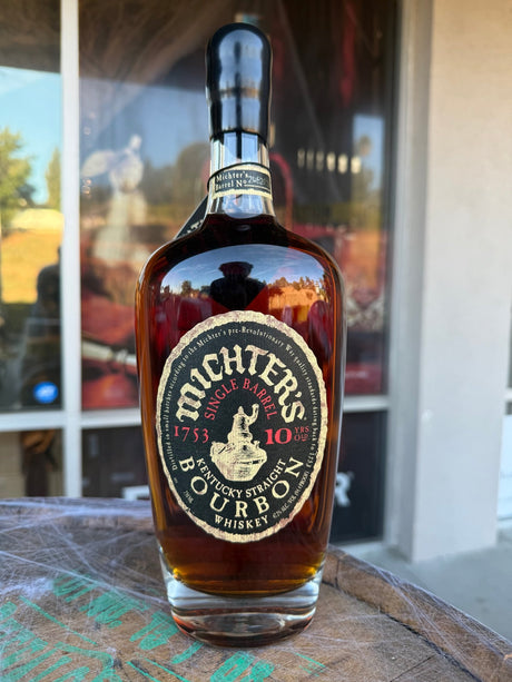 Michters Single Barrel Bourbon Whiskey 10 Year Aged 750ml - Premium Kentucky Straight Bourbon - Hi Proof - Michter’s