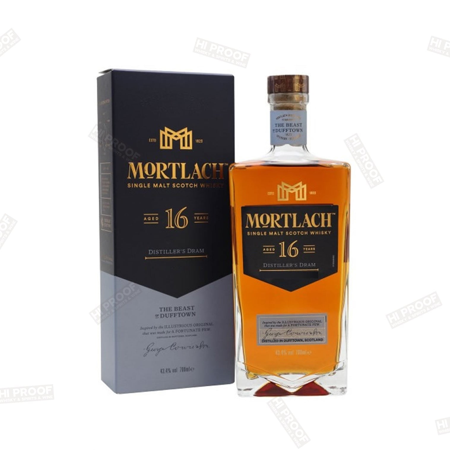 ウイスキー MORTLACH 16 Years Distiller's Dram 750ml Mortlach 16 Year Distillers Dram - Single Malt Scotch – Hi Proof