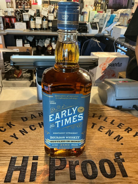 Early Times Bottled in Bond Bourbon 100 Proof 750mL bottle on white background
