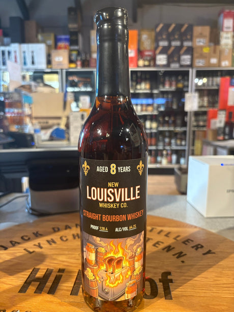 New Louisville 8 Yr Bourbon West coast Toast 128.4 PROOF 750mL - Hi Proof - New Louisville