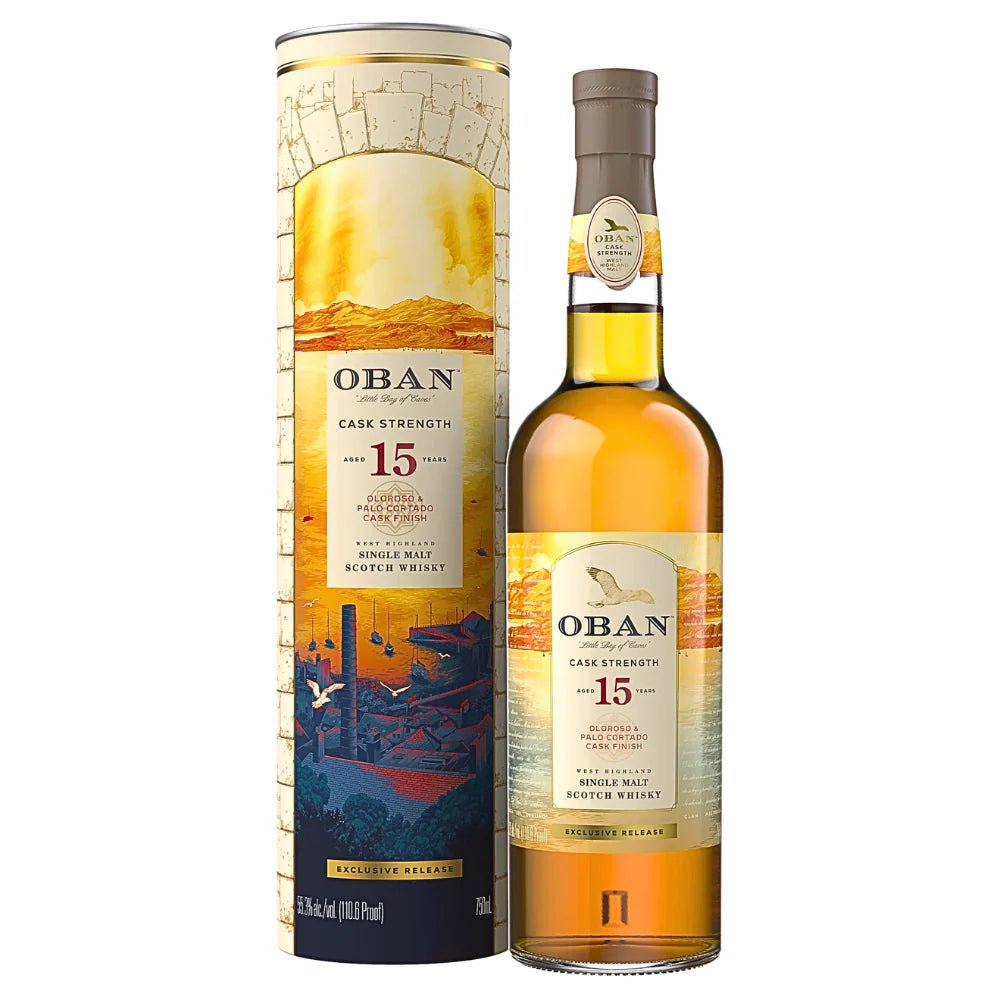 Oban Single Malt Scotch Oloroso & Palo Cortado Cask Finish Exclusive Release 15 Year 110.6 Proof - Hi Proof - Oban
