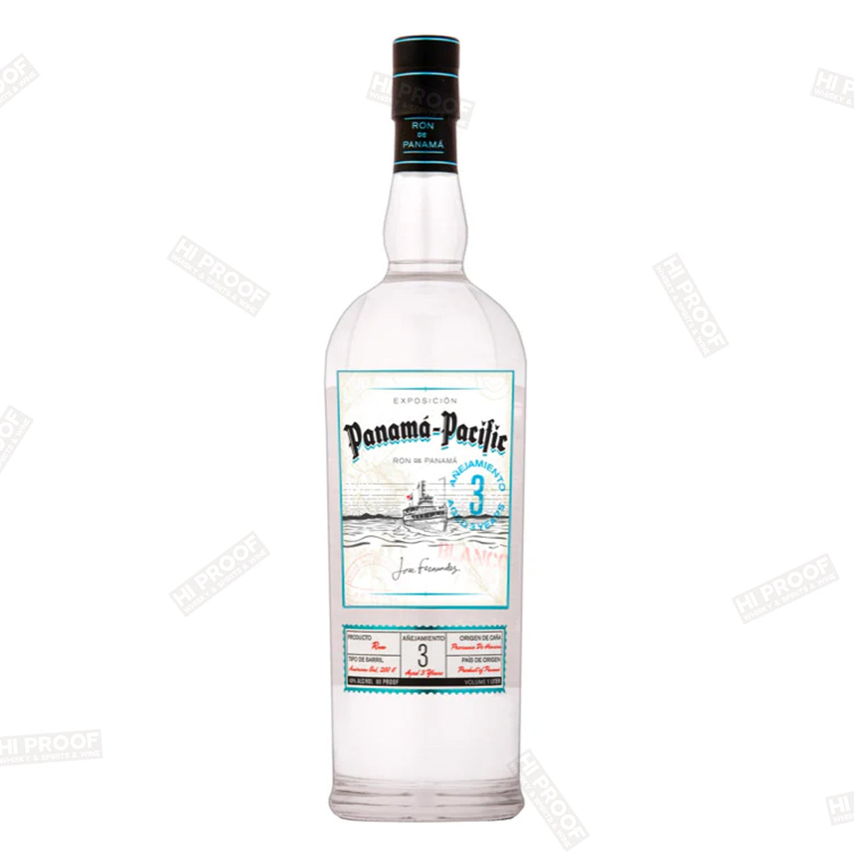 Panama - Pacific 3 Years Old Exposicion Rum Blanco 1L - Hi Proof - Panama - Pacific