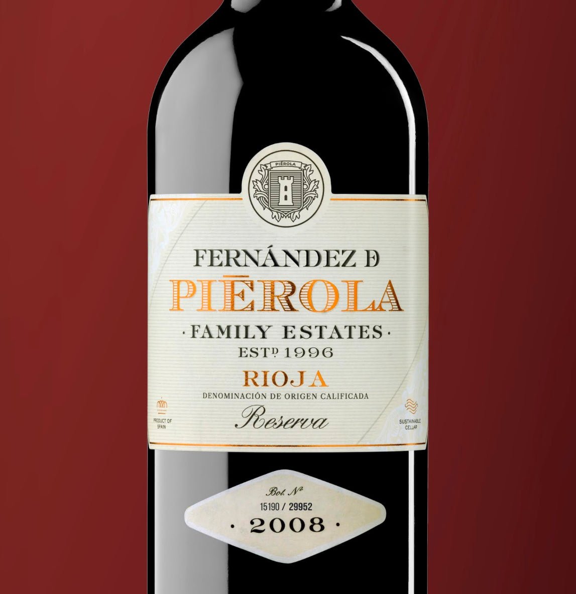 Pierola Tempranillo Rioja Reserva 2008 - Hi Proof - Pierola