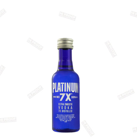 Platinum 7X Vodka - 50ml - Hi Proof - Platinum