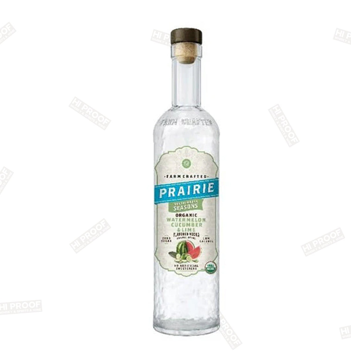 Prairie Organic Watermelon Cucumber Lime Vodka - 750ML - Hi Proof - Prairie