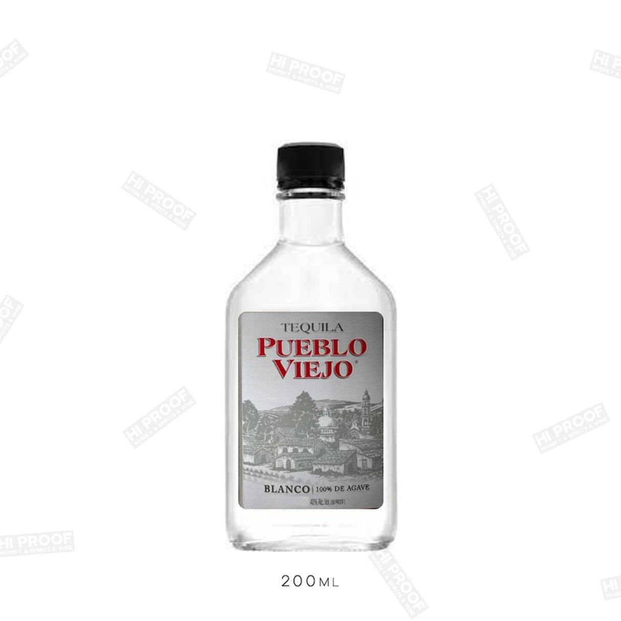Pueblo Viejo Blanco Tequila 200ml - Hi Proof - Pueblo Viejo