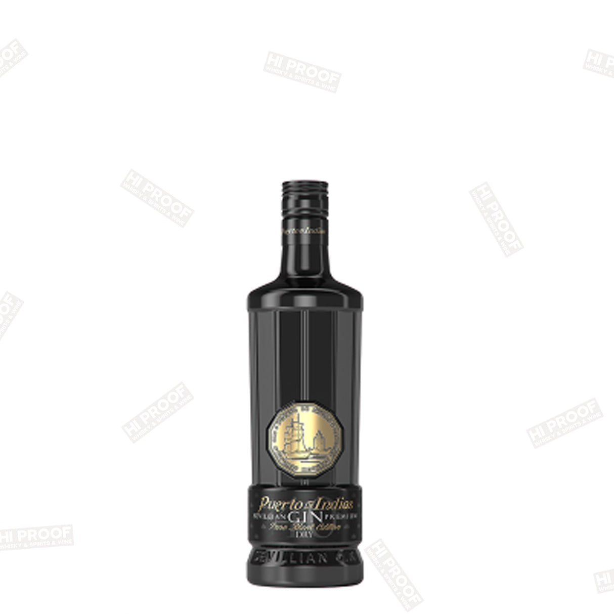 Puerto de Indias Pure Black Dry Gin 50 ml Mini - Hi Proof - Puerto
