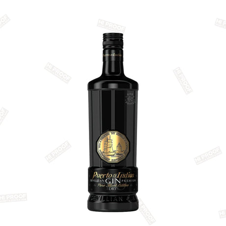 Puerto de Indias Pure Black Dry Gin 750 ml - Hi Proof - Puerto