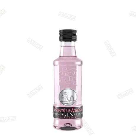 PUERTO DE INDIAS SEVILLIAN PREMIUM GIN STRAWBERRY SPAIN 50ML - Hi Proof - Puerto