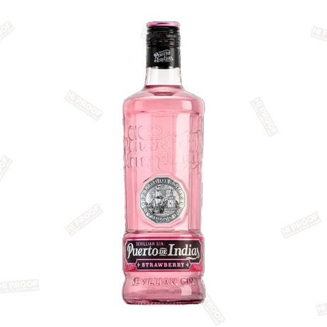 PUERTO DE INDIAS SEVILLIAN PREMIUM GIN STRAWBERRY SPAIN 750ML - Hi Proof - Puerto
