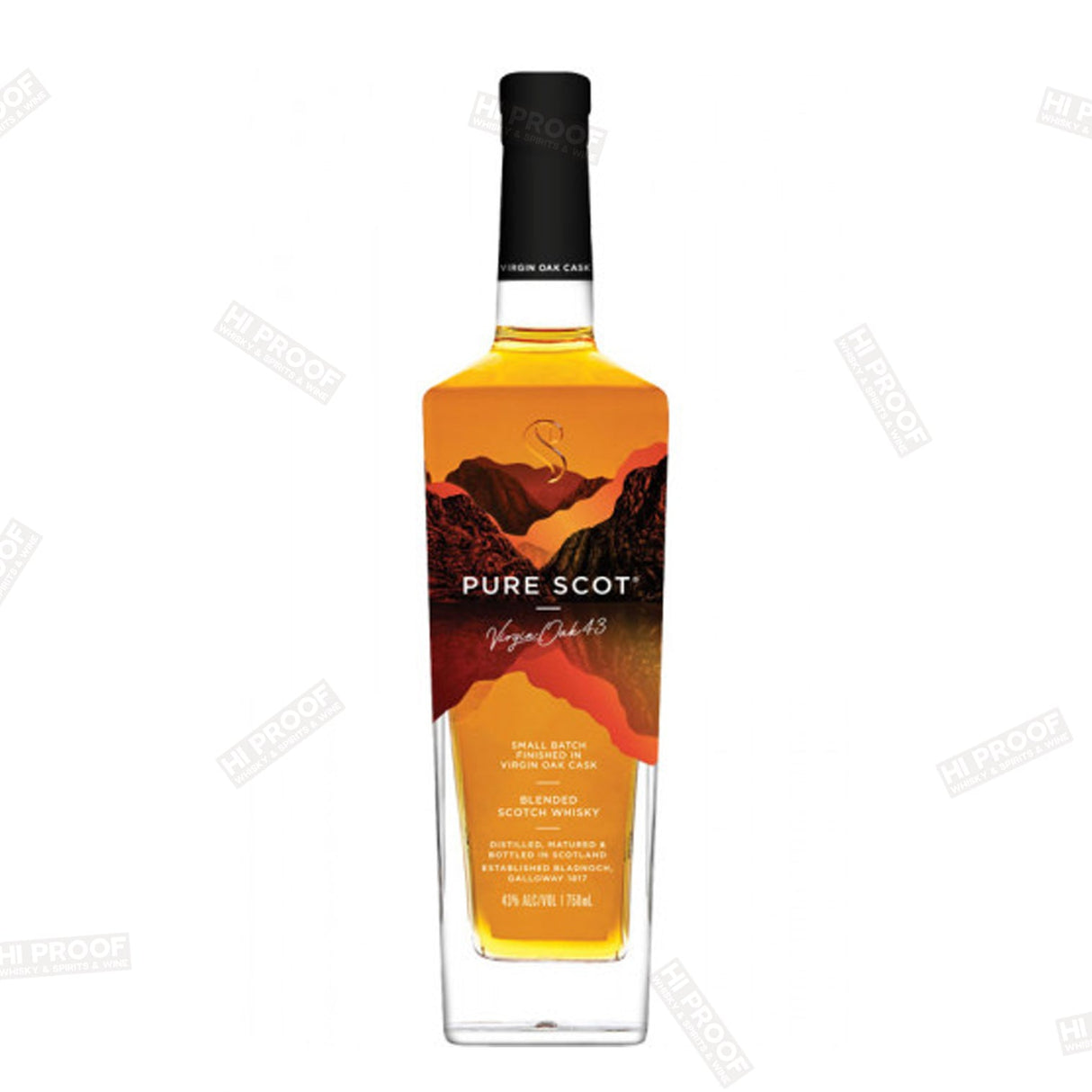 Pure Scot Virgin Oak Blended Scotch Whisky 86proof - Hi Proof - Pure Scot