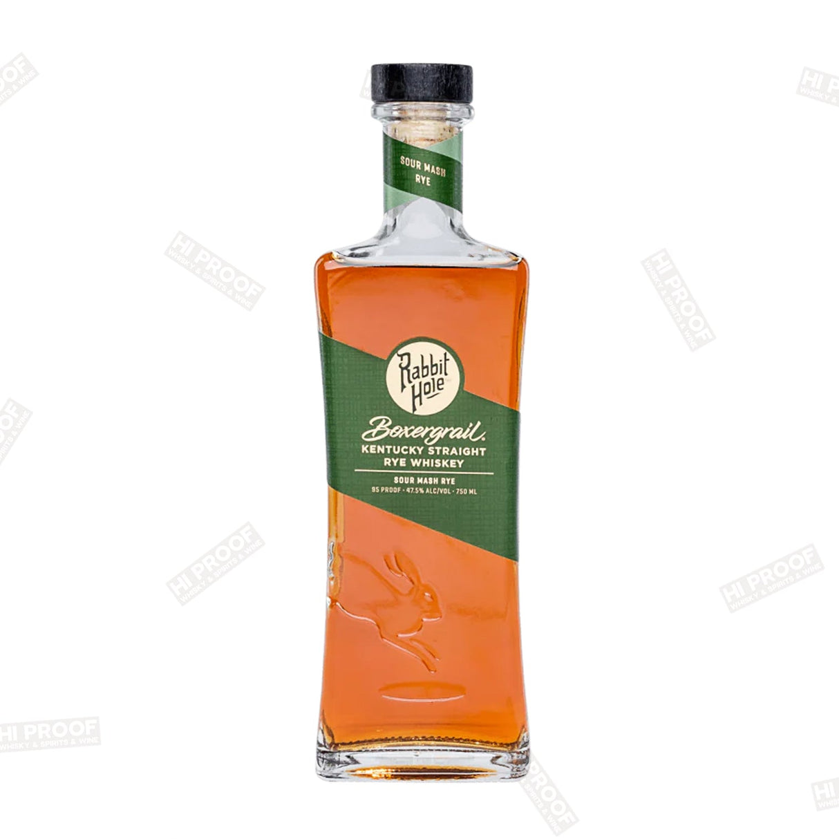 RABBIT HOLE BOXERGRAIL RYE WHISKY 750ml - Hi Proof - RABBIT HOLE