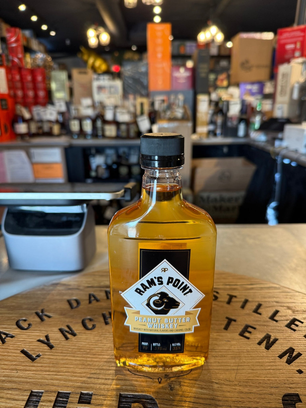 Ram's Point Peanut Butter Whiskey 375ml - Hi Proof - RAM'S POINT