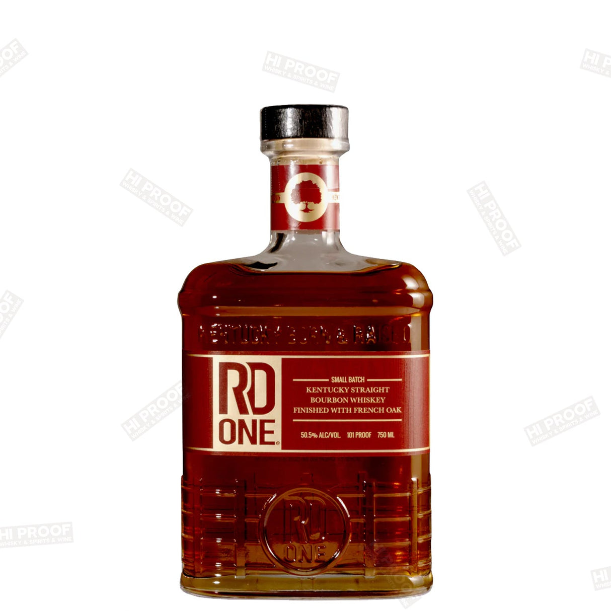 RD ONE Kentucky Straight Bourbon Whiskey Finished With French Oak 750ML - Hi Proof - RD One