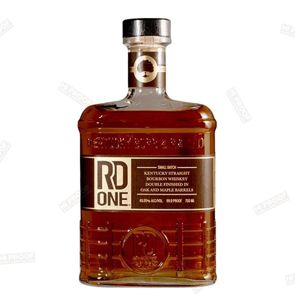 RD One Oak & Maple Barrels Double Finish Straight Bourbon Whiskey 750 ML - Hi Proof - RD One