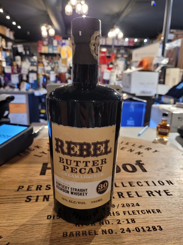 REBEL BUTTER PECAN BOURBON CREAM LIQUEUR 750mL - Hi Proof - REBEL