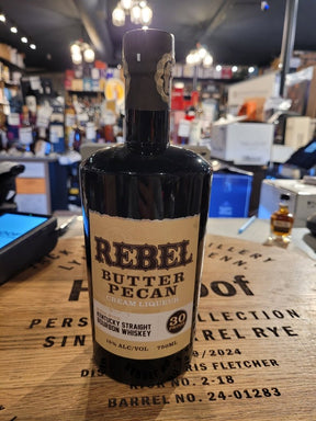 REBEL BUTTER PECAN BOURBON CREAM LIQUEUR 750mL - Hi Proof - REBEL