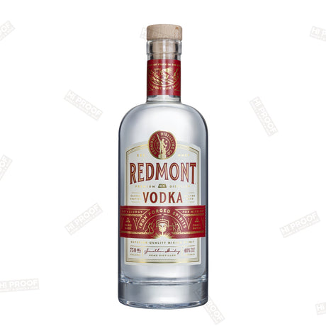 RedMont Premium Vodka 750ml - 8x Distilled Gluten - Free Corn Vodka 80 Proof - Hi Proof - RedMont