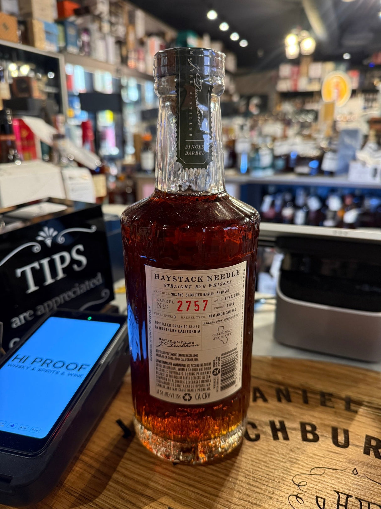 Redwood Empire 8 Year Old "Haystack" 2757 118.8 Proof Straight Rye Whisky 750mL - Hi Proof - Redwood Empire