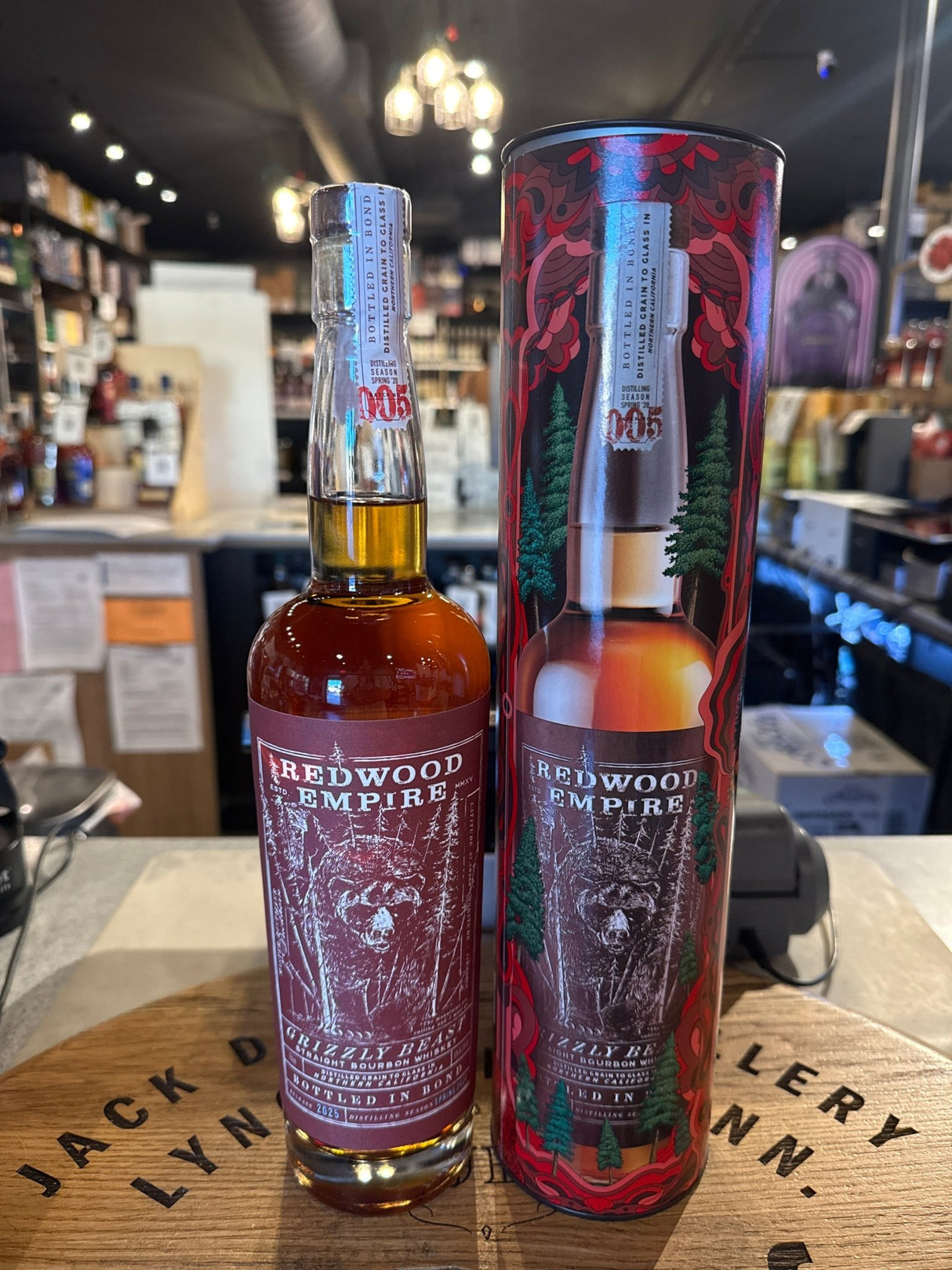 Redwood Empire Grizzly Beast Bottled-in-bond Straight Bourbon Batch 4 750 ml - Hi Proof - Redwood Empire