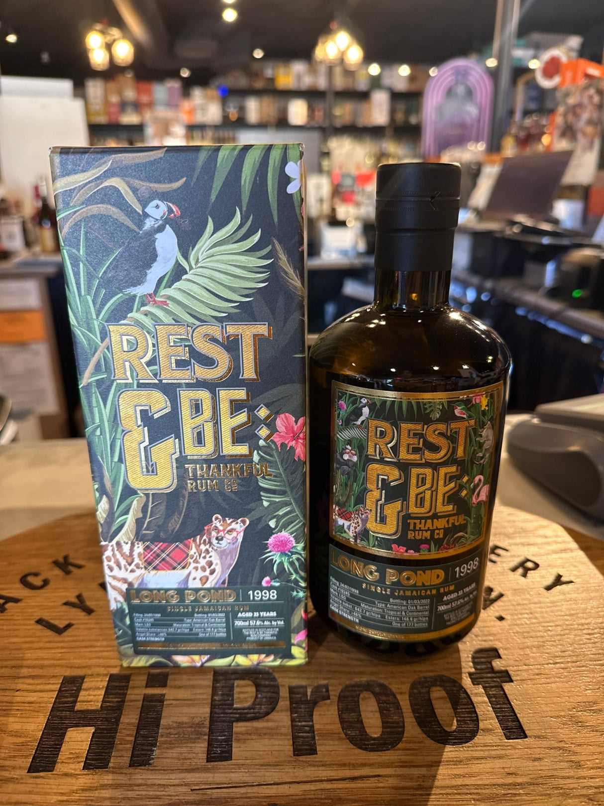 Rest & Be Thankful Longpond 1998 23 year 57.6% Alc Single Cask Jamaican Rum 700 ml - Hi Proof - Rest & Be