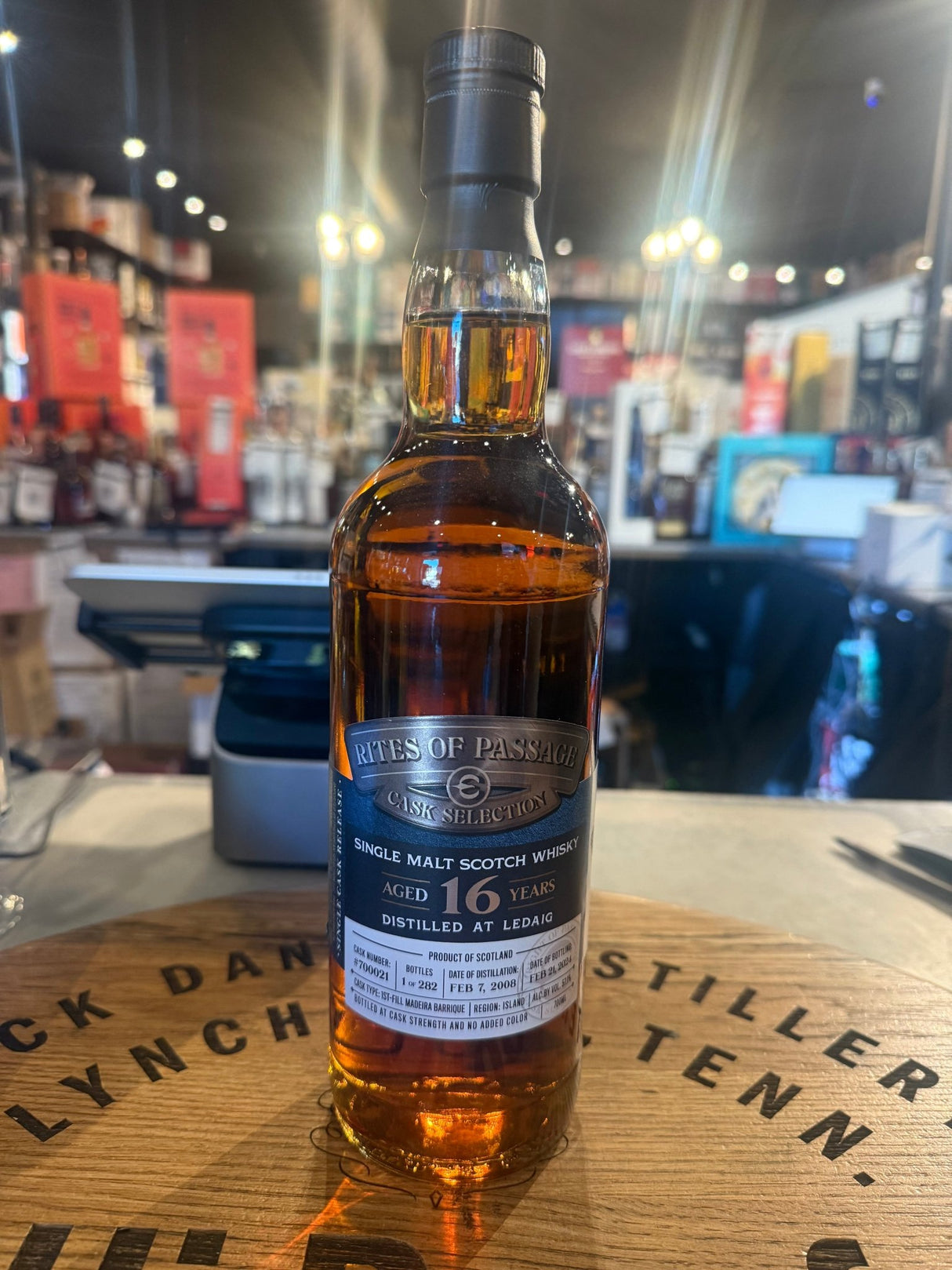 Rites Of Passage Cask Selection 16 Years Old "Distilled at Ledaig" Cask Number:700021 Single Malt Scotch Whisky Single Cask Release 700ml - Hi Proof - Rites Of Passage