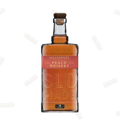 Rod & Hammer's Peach Flavored California Whiskey 70 Proof 750ml - Hi Proof - Rod & Hammer's