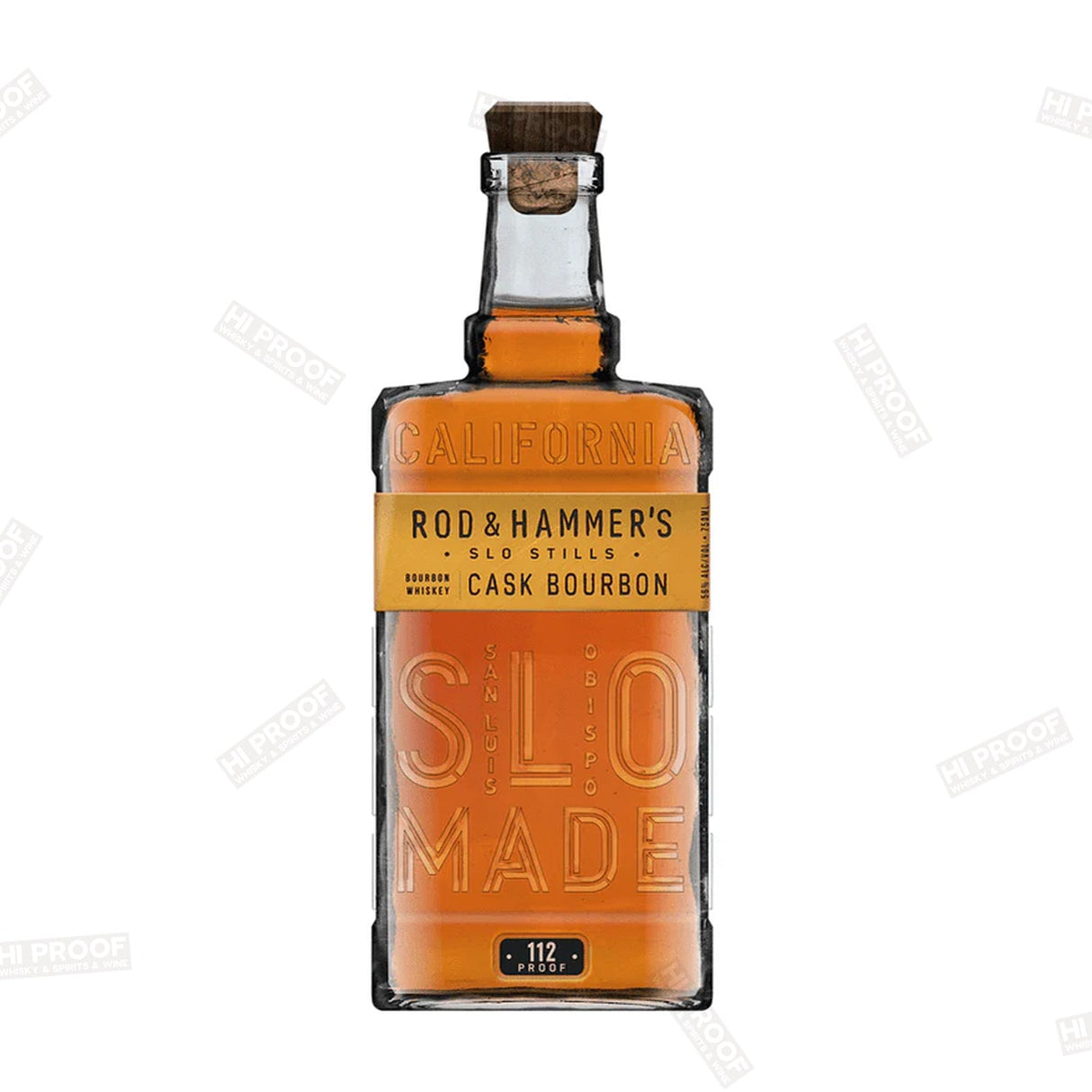 Rod & Hammer's SLO Stills Cask Strength Bourbon Whiskey 112 Proof 750ml - Hi Proof - Rod & Hammer's