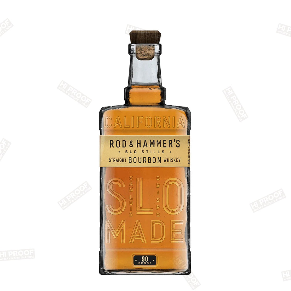 Rod & Hammer's SLO Stills Straight Bourbon Whiskey 90 Proof 750ML - Hi Proof - Rod & Hammer's