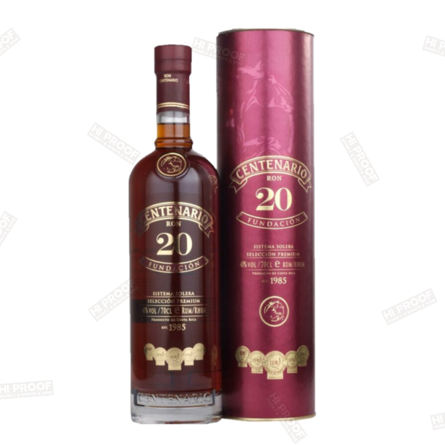 Ron Centenario 20 Year Fundación Rum 750ml – Hi Proof
