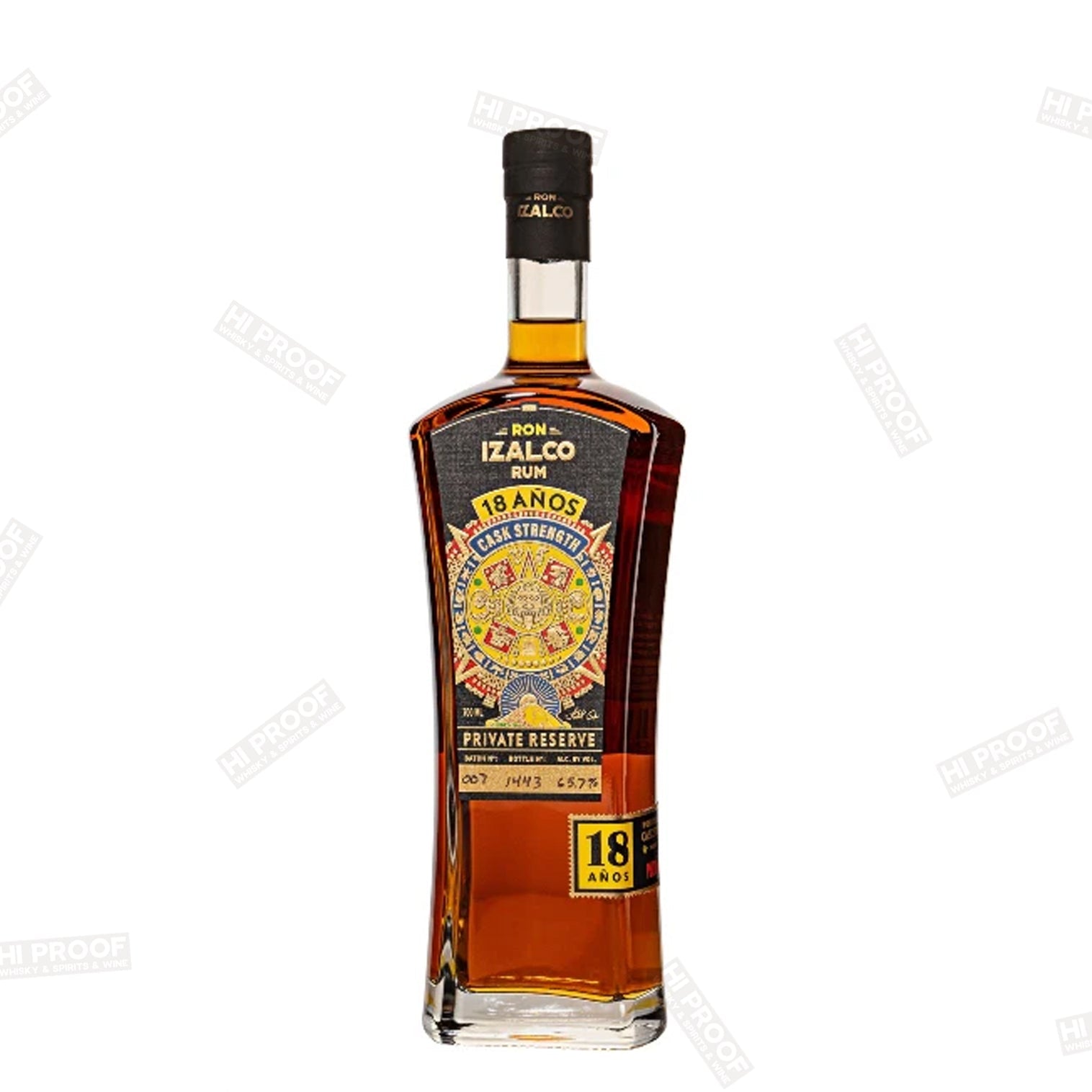 Ron Izalco 18 Year Cask Strength Rum - 67.5% ABV – Hi Proof