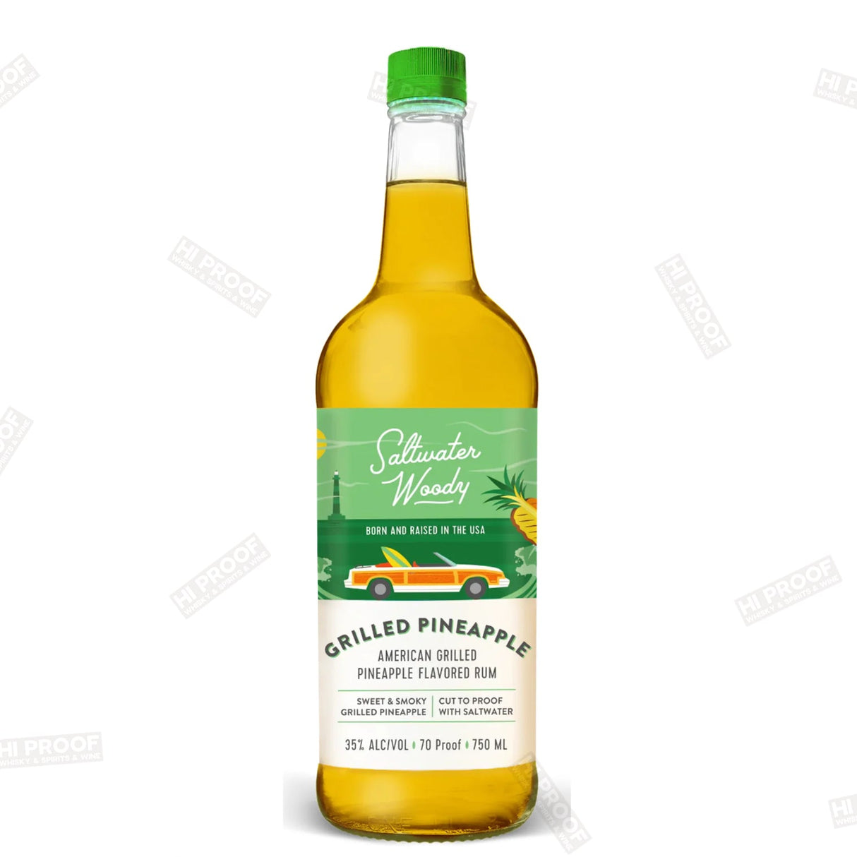 Saltwater Woody Grilled Pineapple Rum 750ml - Hi Proof - Saltwater