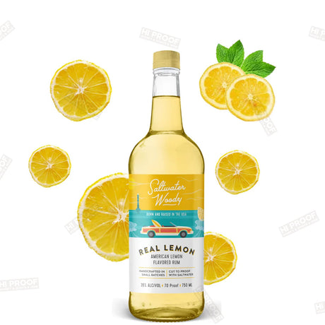 Saltwater woody Lemon Flavored Rum 750ml - Hi Proof - Saltwater