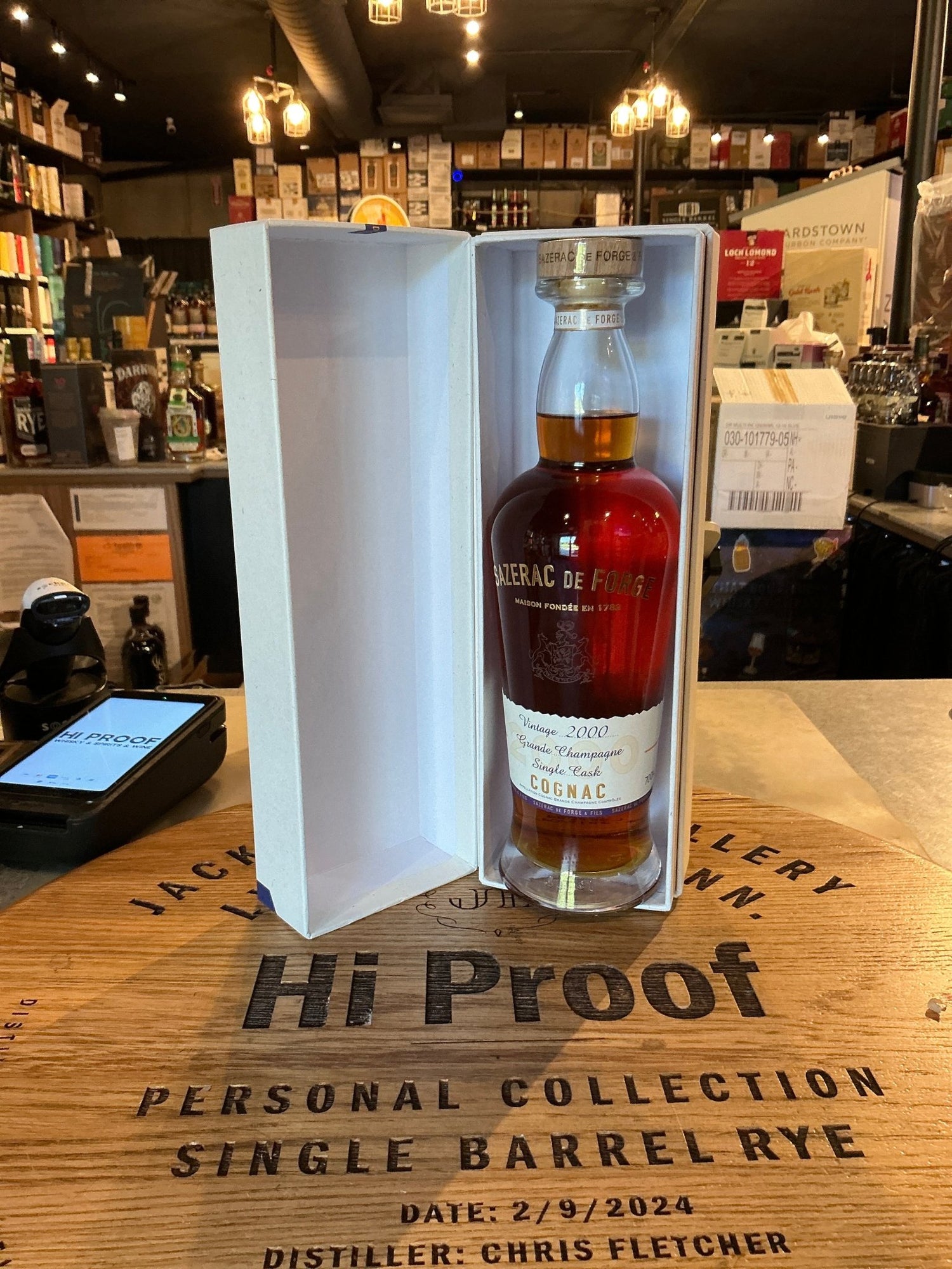 Sazerac de Forge Grande Champagne Cognac Vintage 2000 700mL - Hi Proof - SAZERAC Cognac