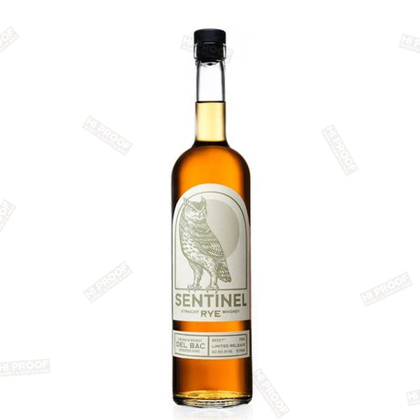 Sentinel Straight Rye Whiskey Finished in Whisky Del Bac Mesquited casks 750ml - Hi Proof - Whiskey Del Bac