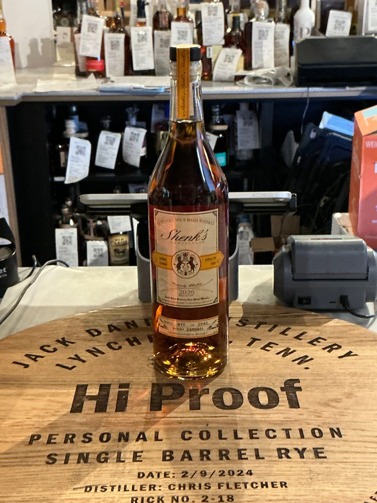 Shenk's Homestead Sour Mash Whisky 2026 Release 750ml - Hi Proof - Shenk's