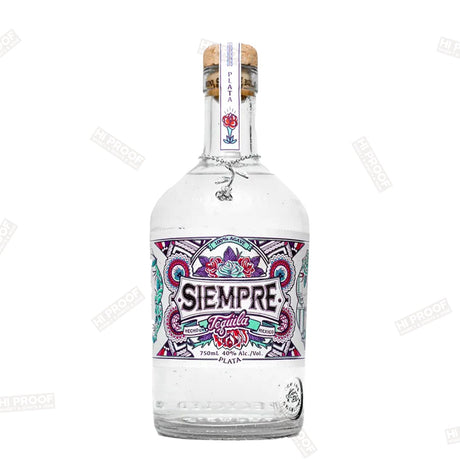Siempre Plata Tequila 750ml - Hi Proof - SIEMPRE