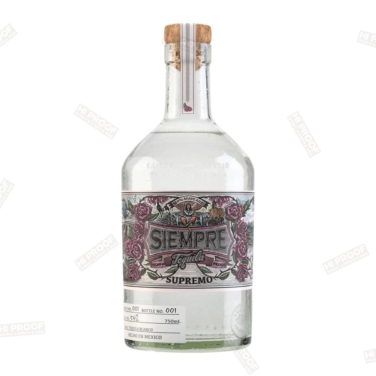 Siempre Tequila Supremo Blanco Tequila 750ml - Hi Proof - SIEMPRE