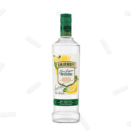 Smirnoff Zero Sugar Infusions Lemon & Elderflower 750ml - Hi Proof - Smirnoff
