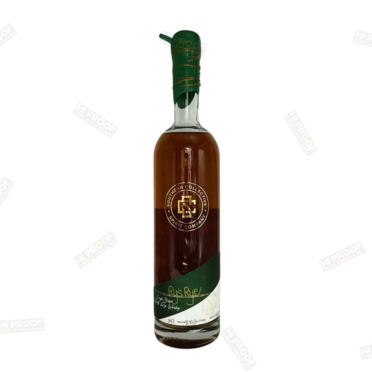 Southern Collective Single Barrel Rye Whiskey 'Ry's Rye' 750ml - Hi Proof - Southern Collective